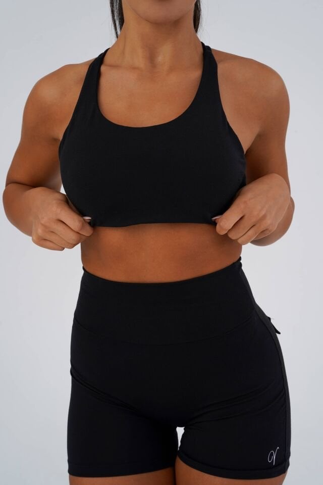 Barbell Bra Black - M