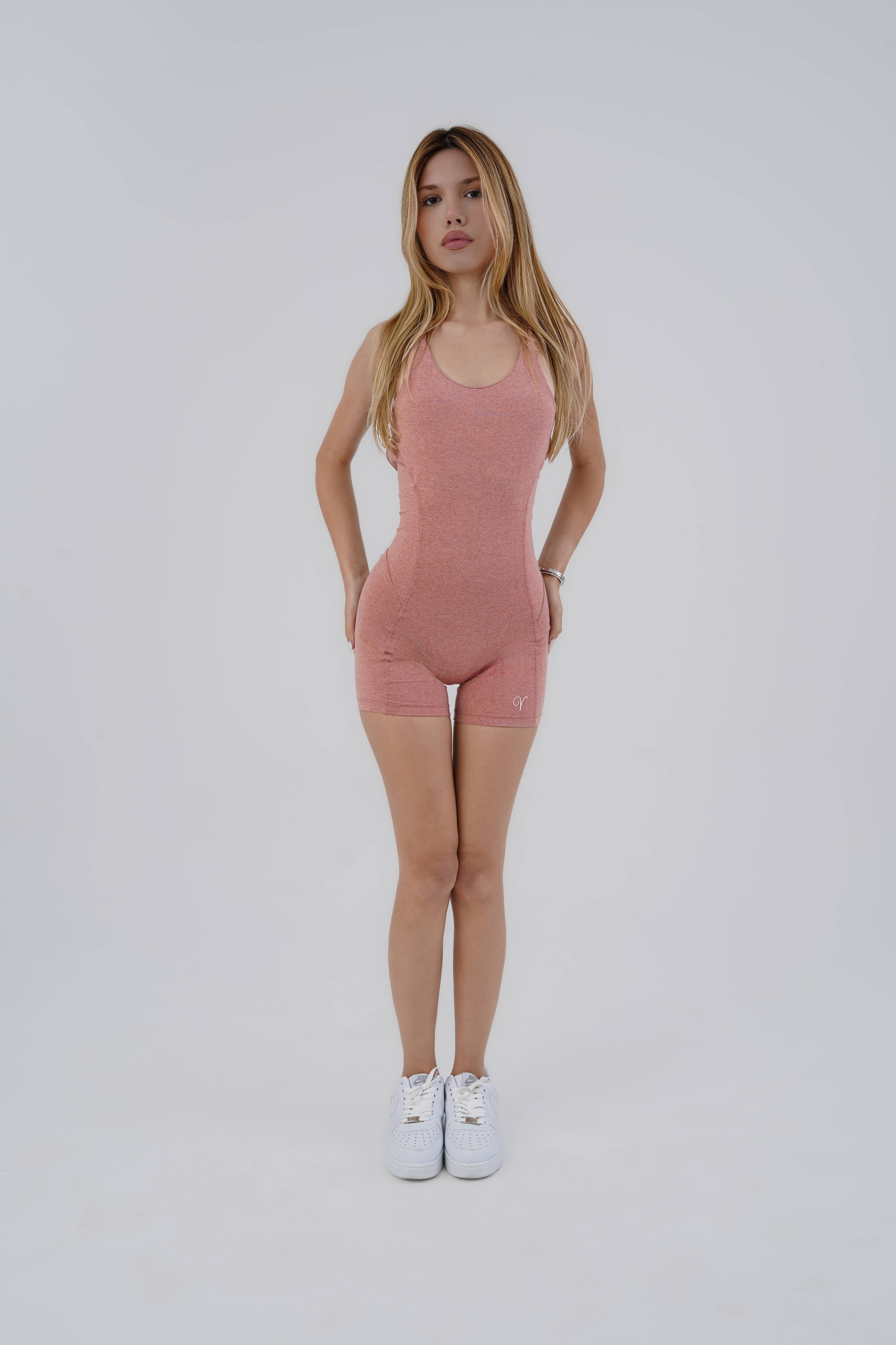 Form Bodysuit Short Calm Pink - XS