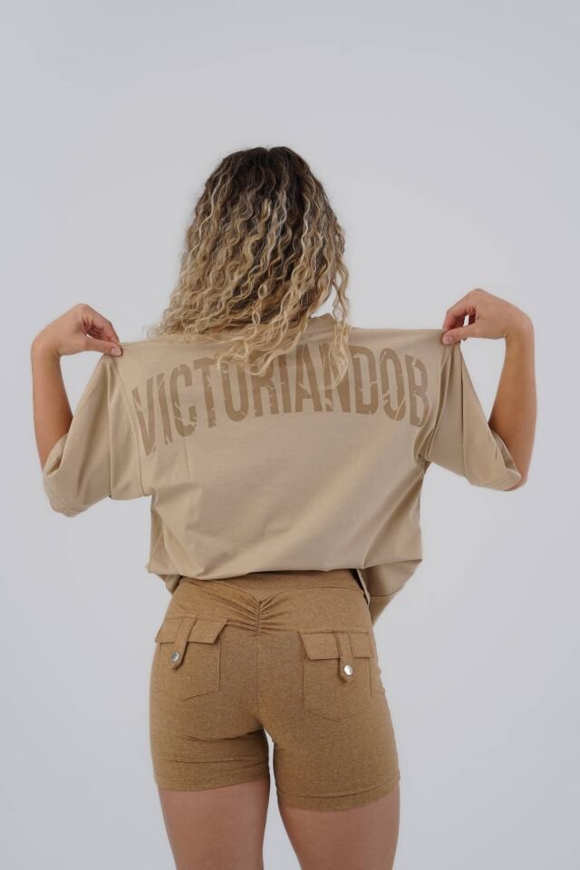 Power T-shirts Sand Beige - S