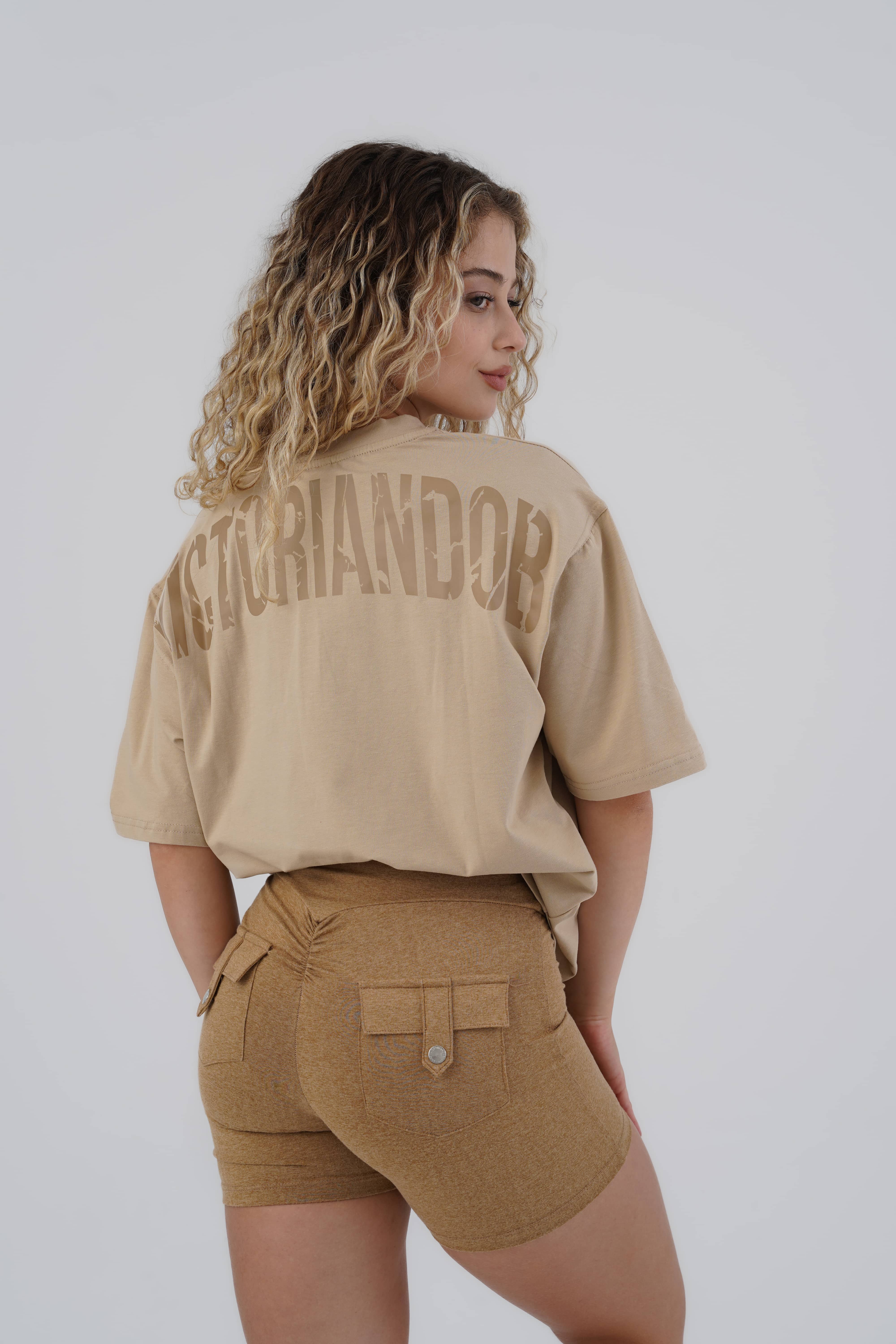 Power T-shirts Sand Beige - M
