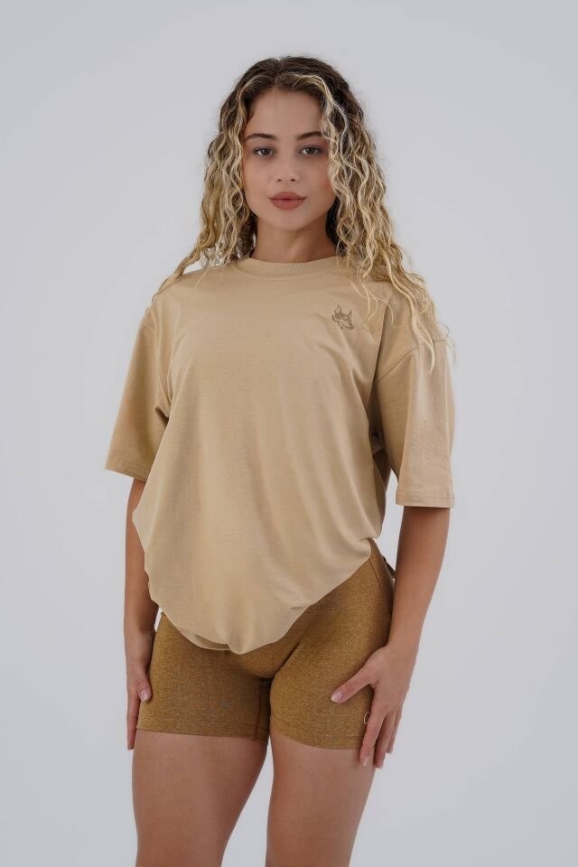 Power T-shirts Sand Beige - L