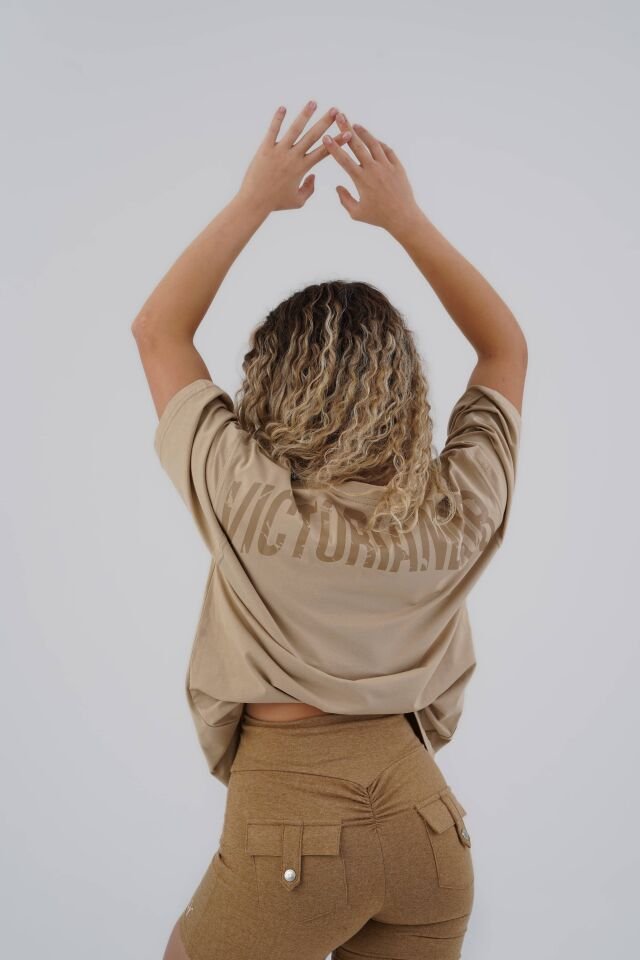 Power T-shirts Sand Beige - L