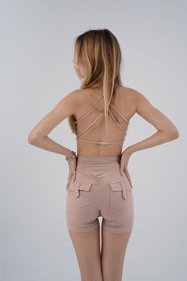 Pocket Pop Shorts Violet Ice - S