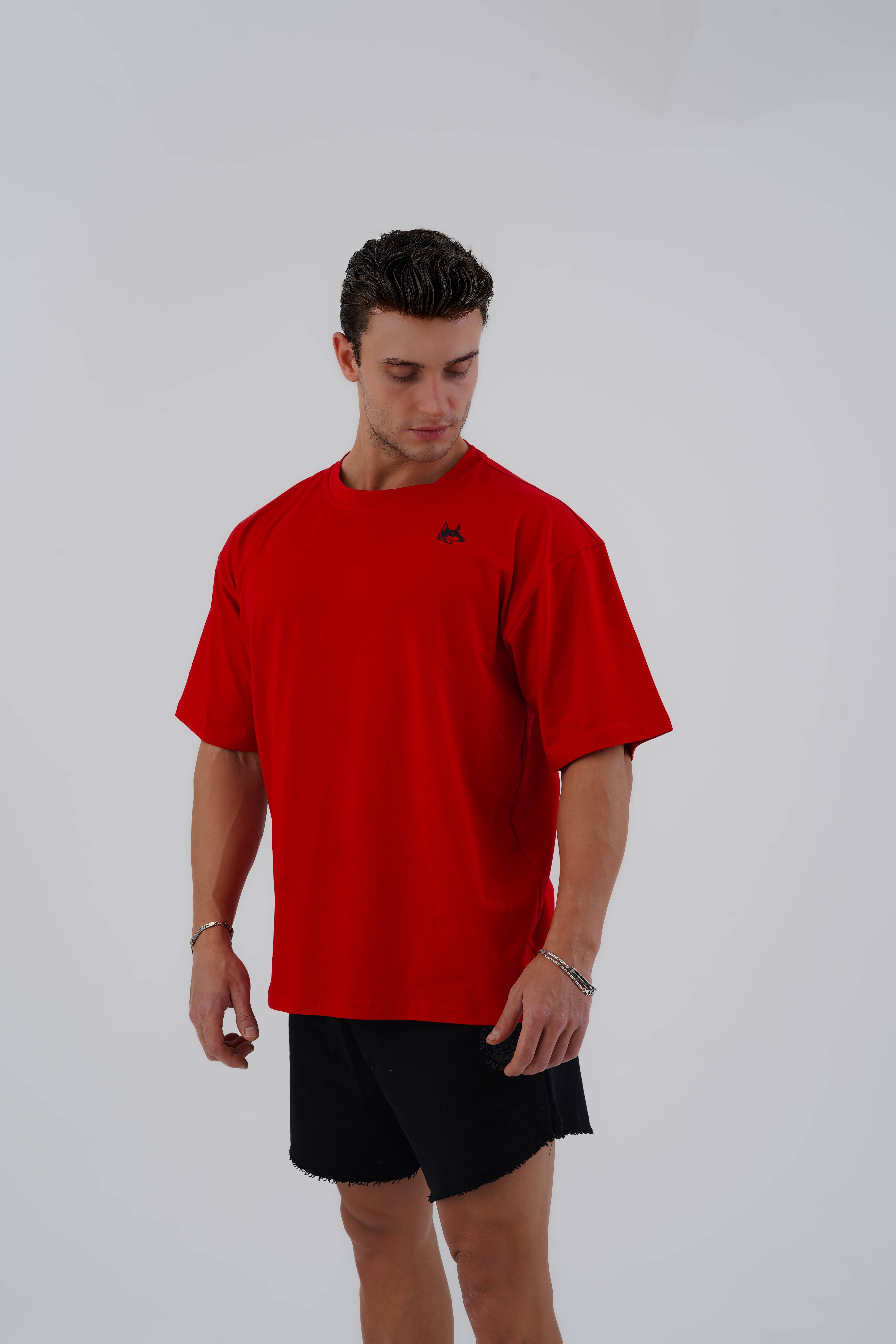 Power T-shirt Carmine Red - XS