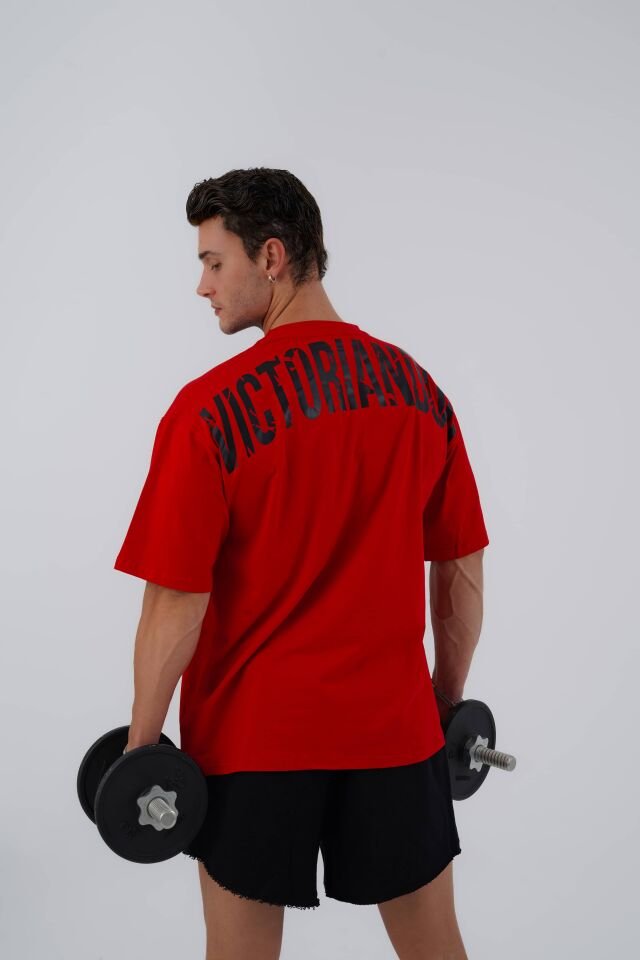 Power T-shirt Carmine Red - S