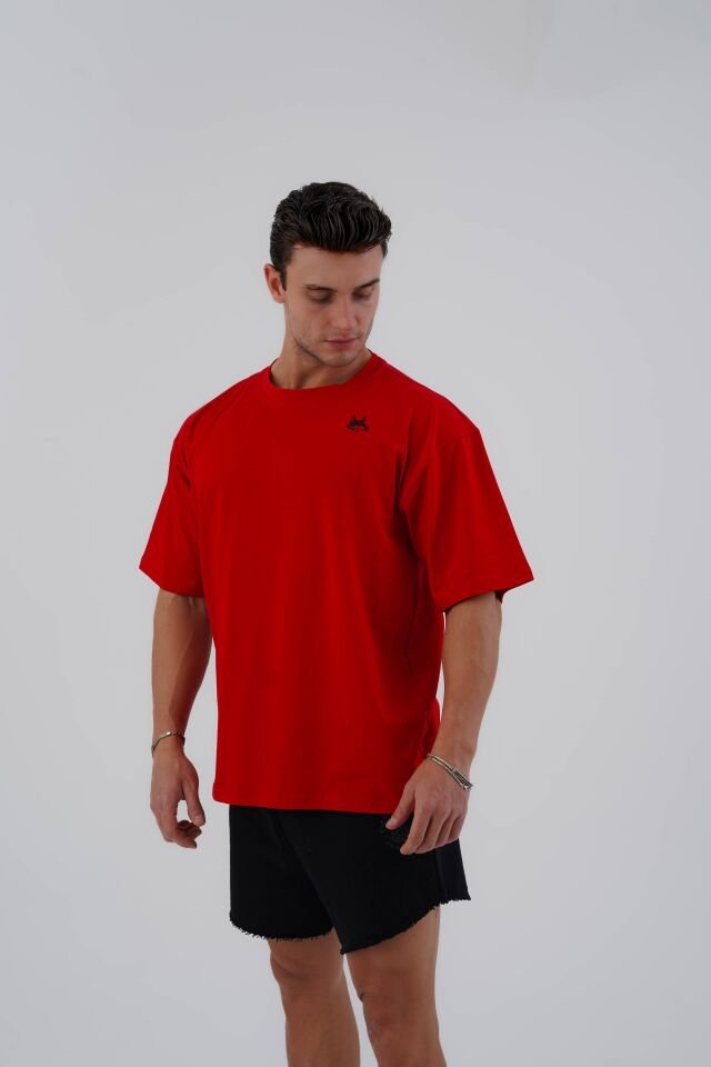 Power T-shirt Carmine Red - M