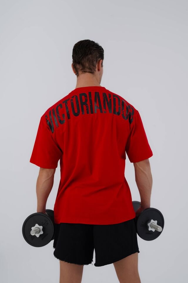 Power T-shirt Carmine Red - L