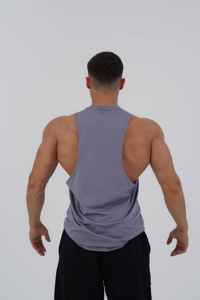 Just Lift Drop Arm Tank Dark Grey - L