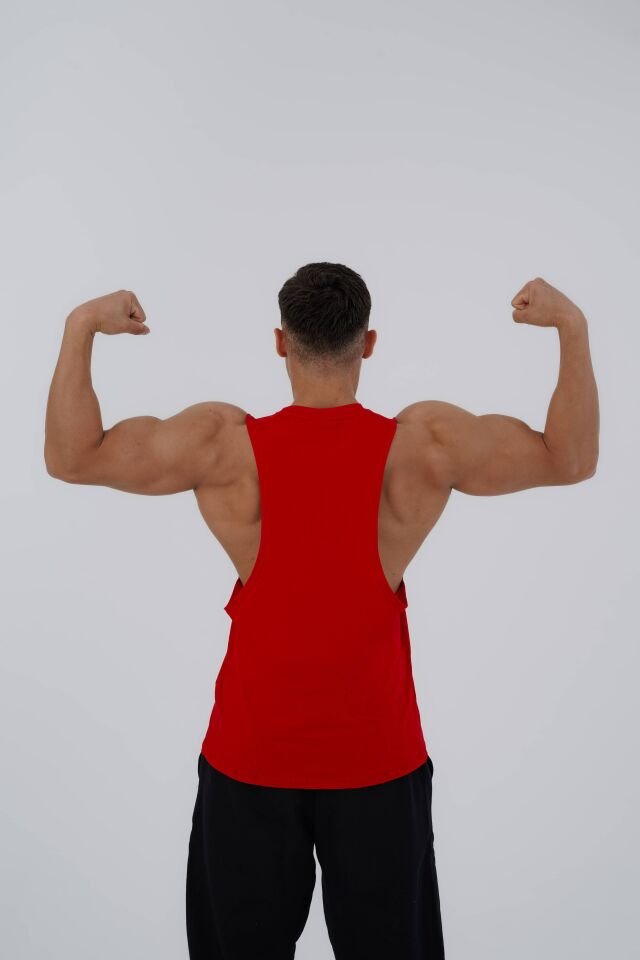 Just Lift Drop Arm Tank Carmine Red - L