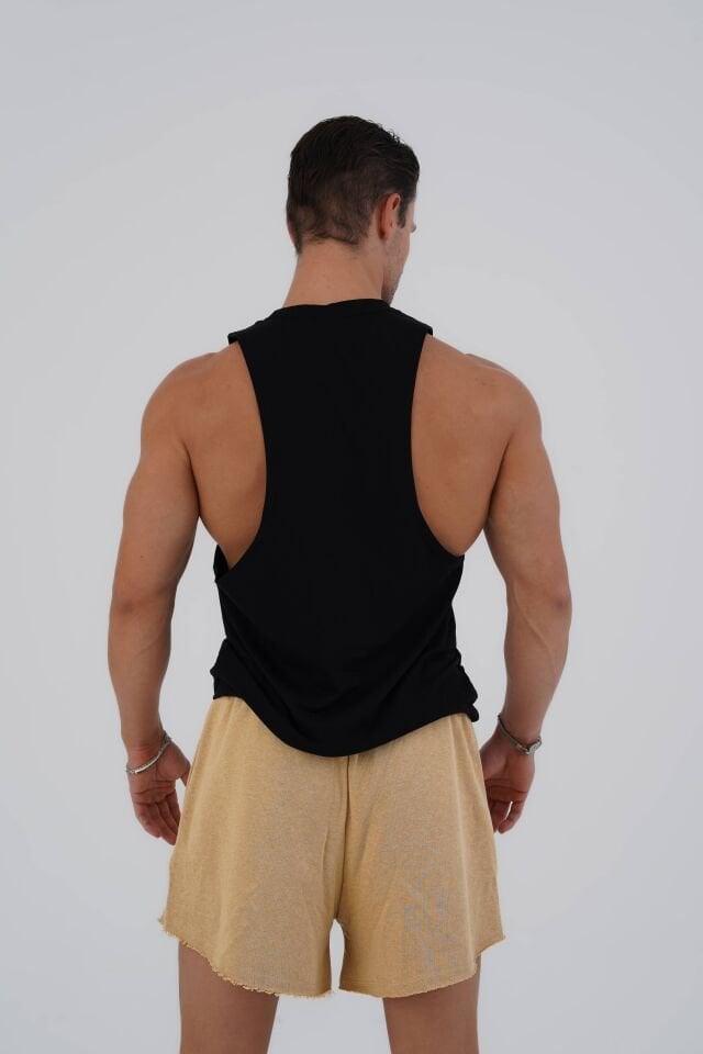 Just Lift Drop Arm Tank Black - XL