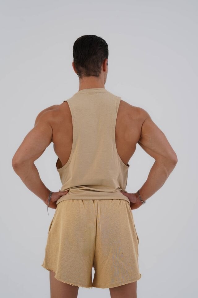 Just Lift Drop Arm Tank Sand Beige - XL