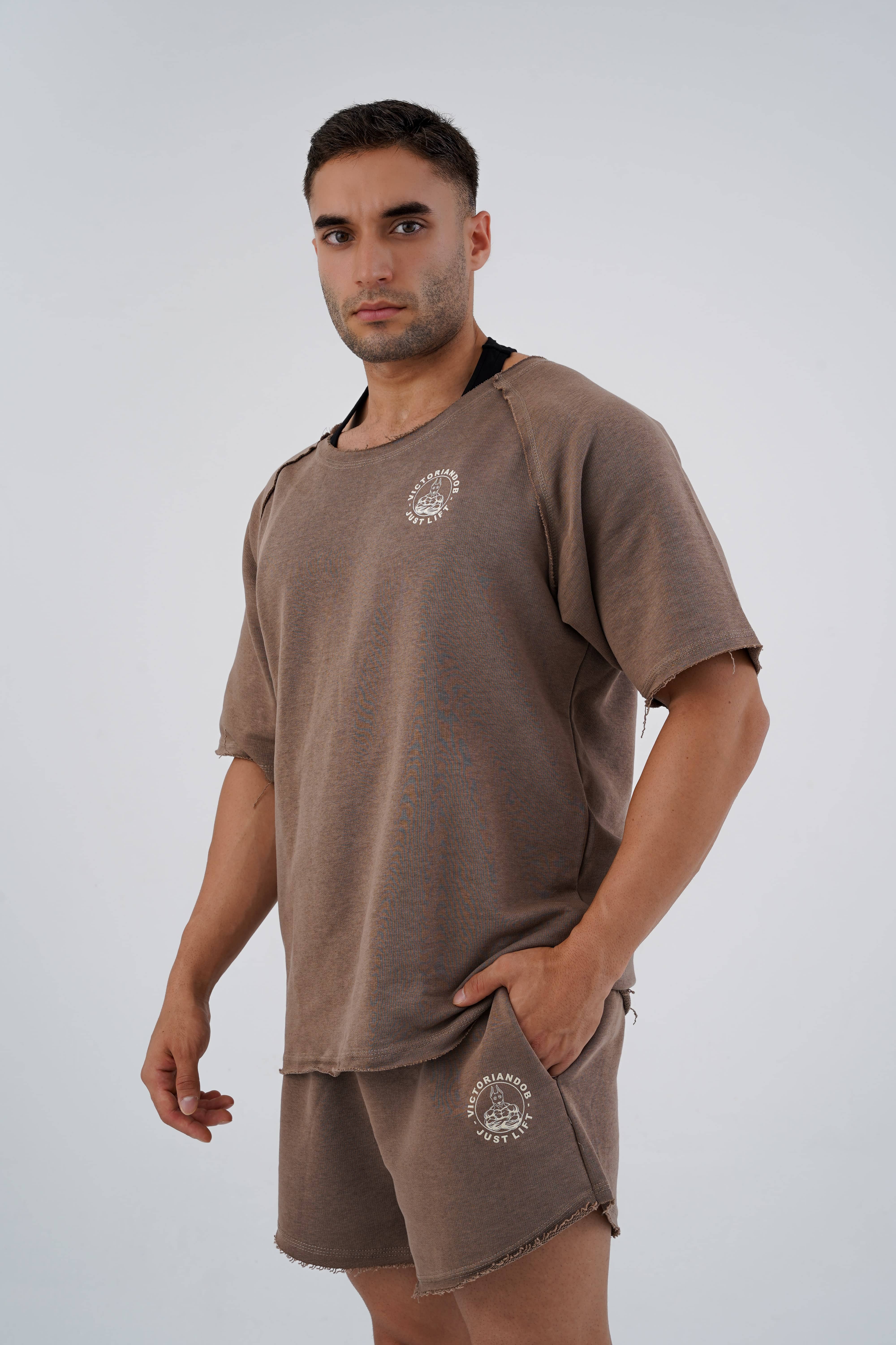 Just Lift Rag Top Walnut Brown - M