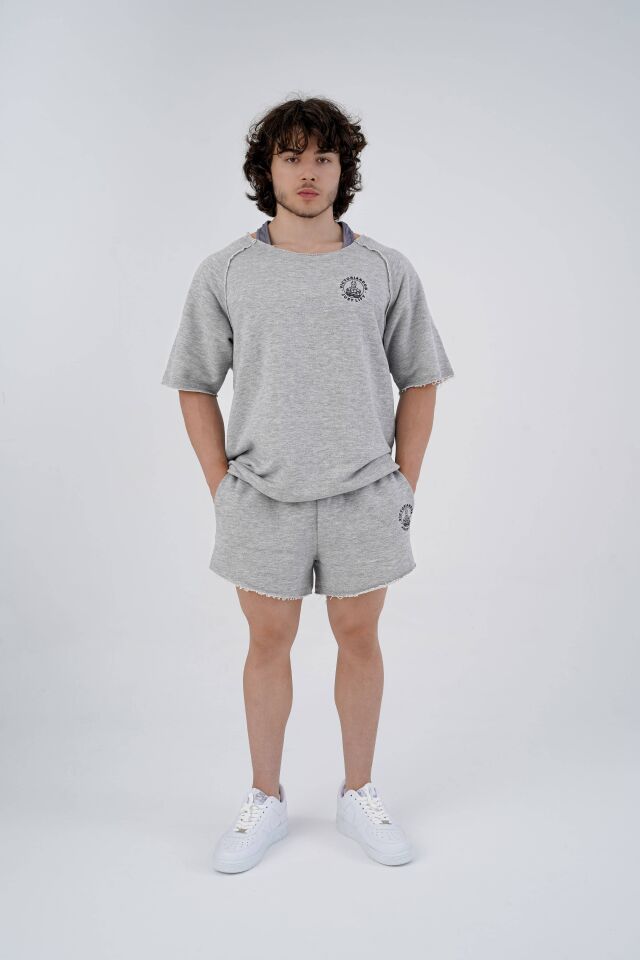 Just Lift Rag Top Charcoal Grey Marl - M