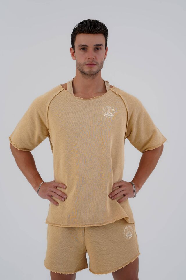 Just Lift Rag Top Sand Beige - M