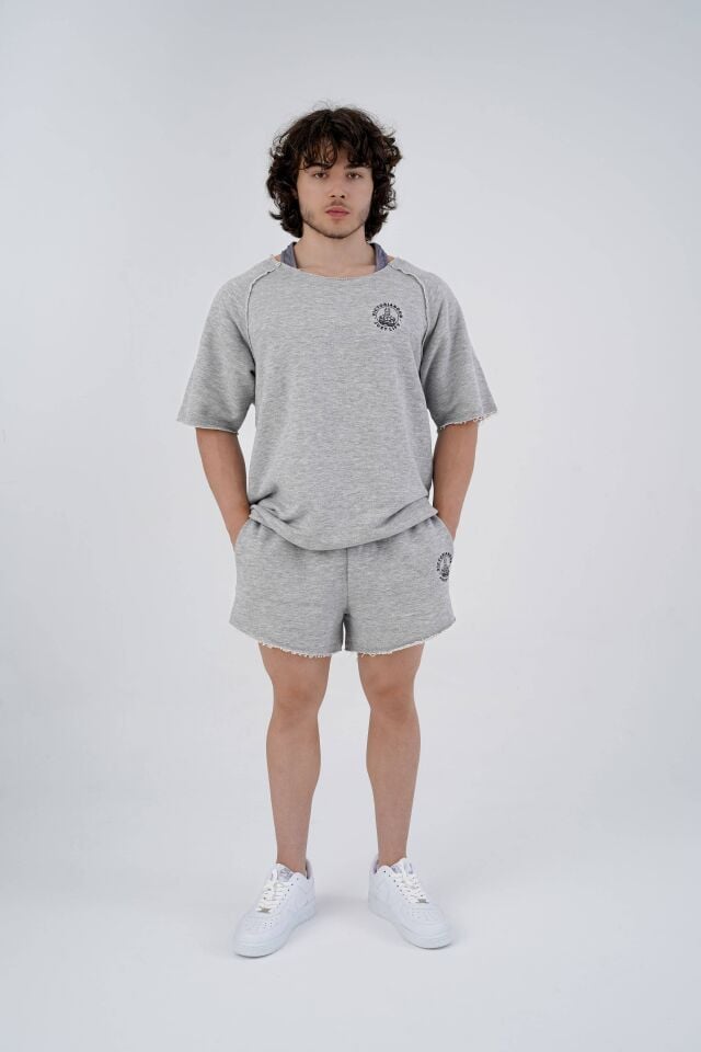 Just Lift Rag Top Charcoal Grey Marl - XL