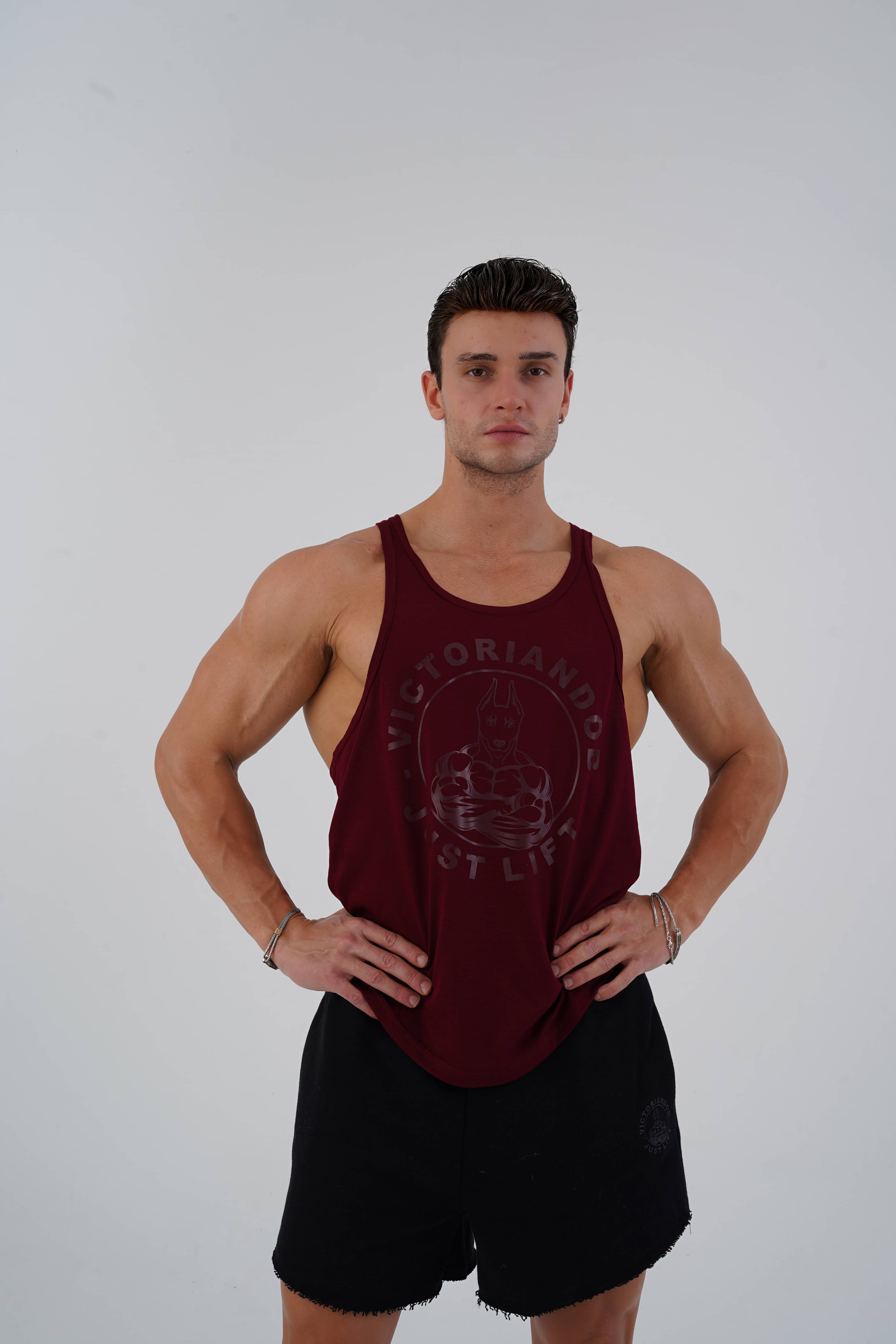 Just Lift Aesthetic Burgundy Red - XL