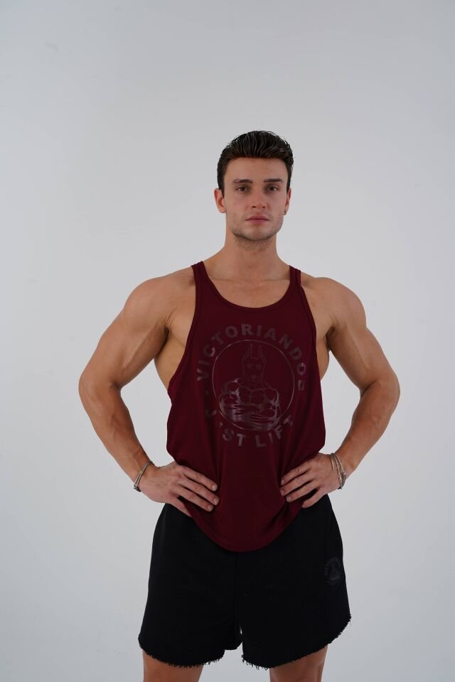 Just Lift Aesthetic Burgundy Red - XL