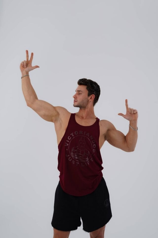 Just Lift Aesthetic Burgundy Red - XL