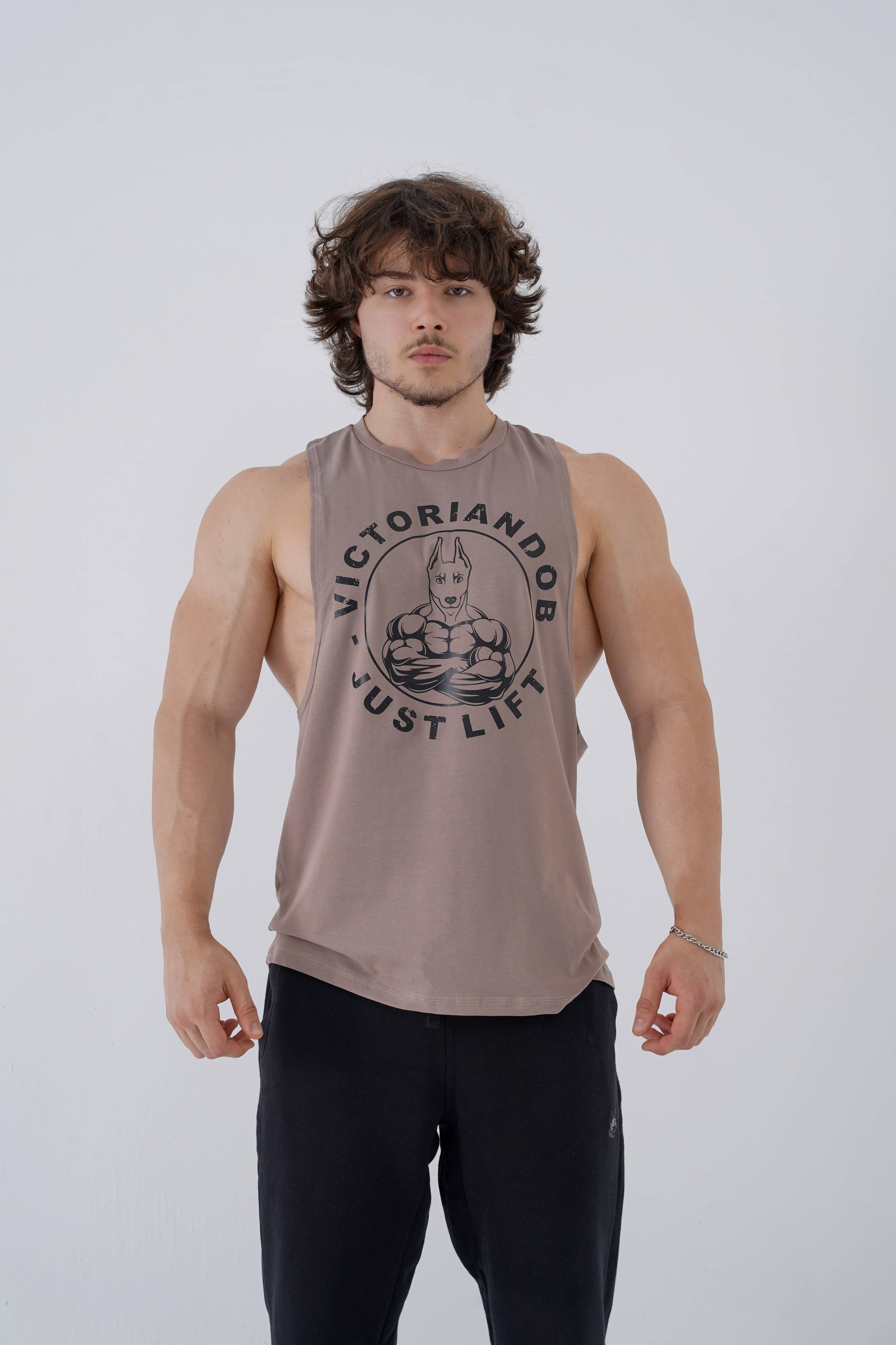 Just Lift Drop Arm Tank Walnut Brown - S
