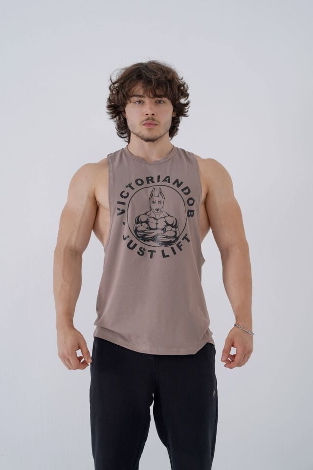 Just Lift Drop Arm Tank Walnut Brown - XL