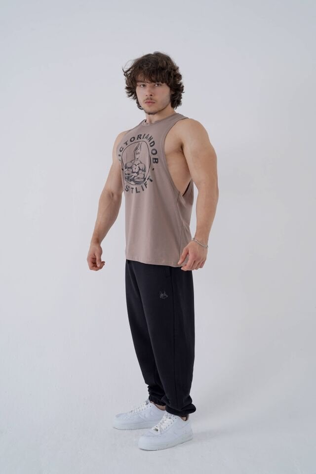 Just Lift Drop Arm Tank Walnut Brown - XL