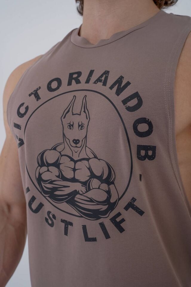 Just Lift Drop Arm Tank Walnut Brown - XL